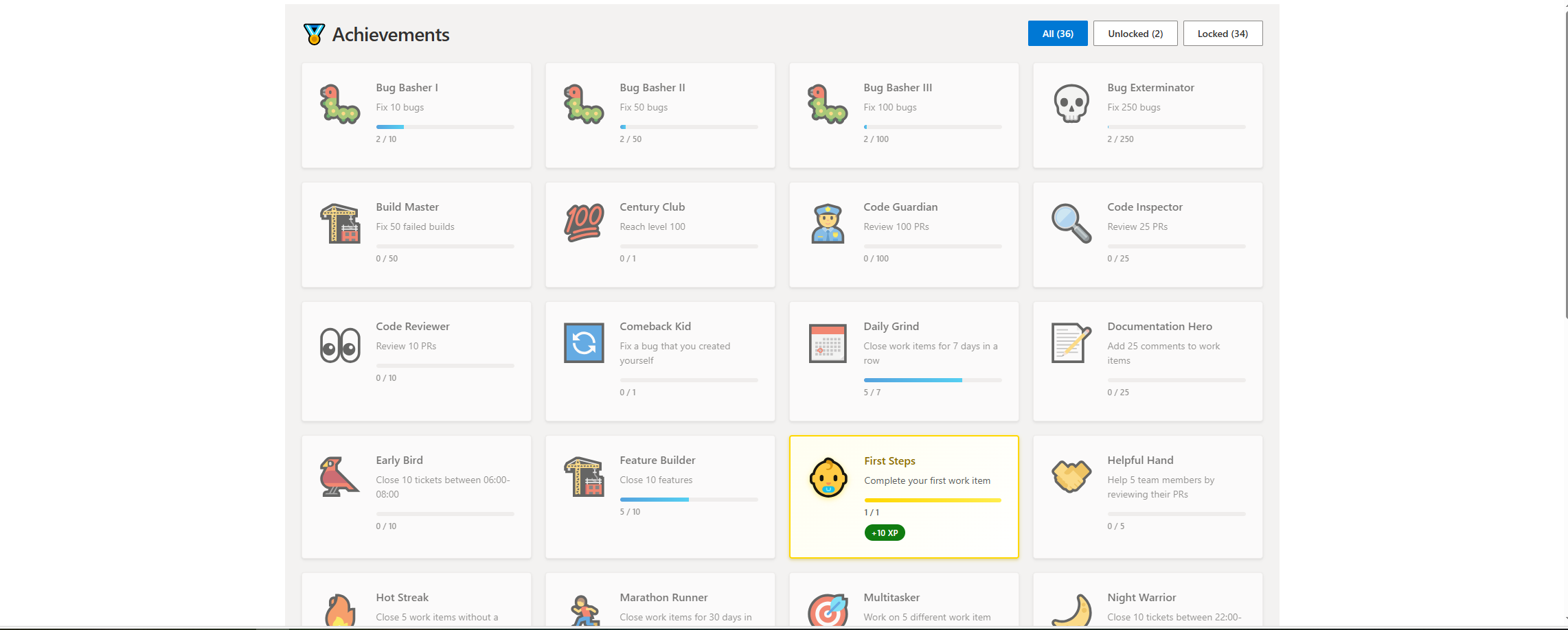 Achievements Screenshot